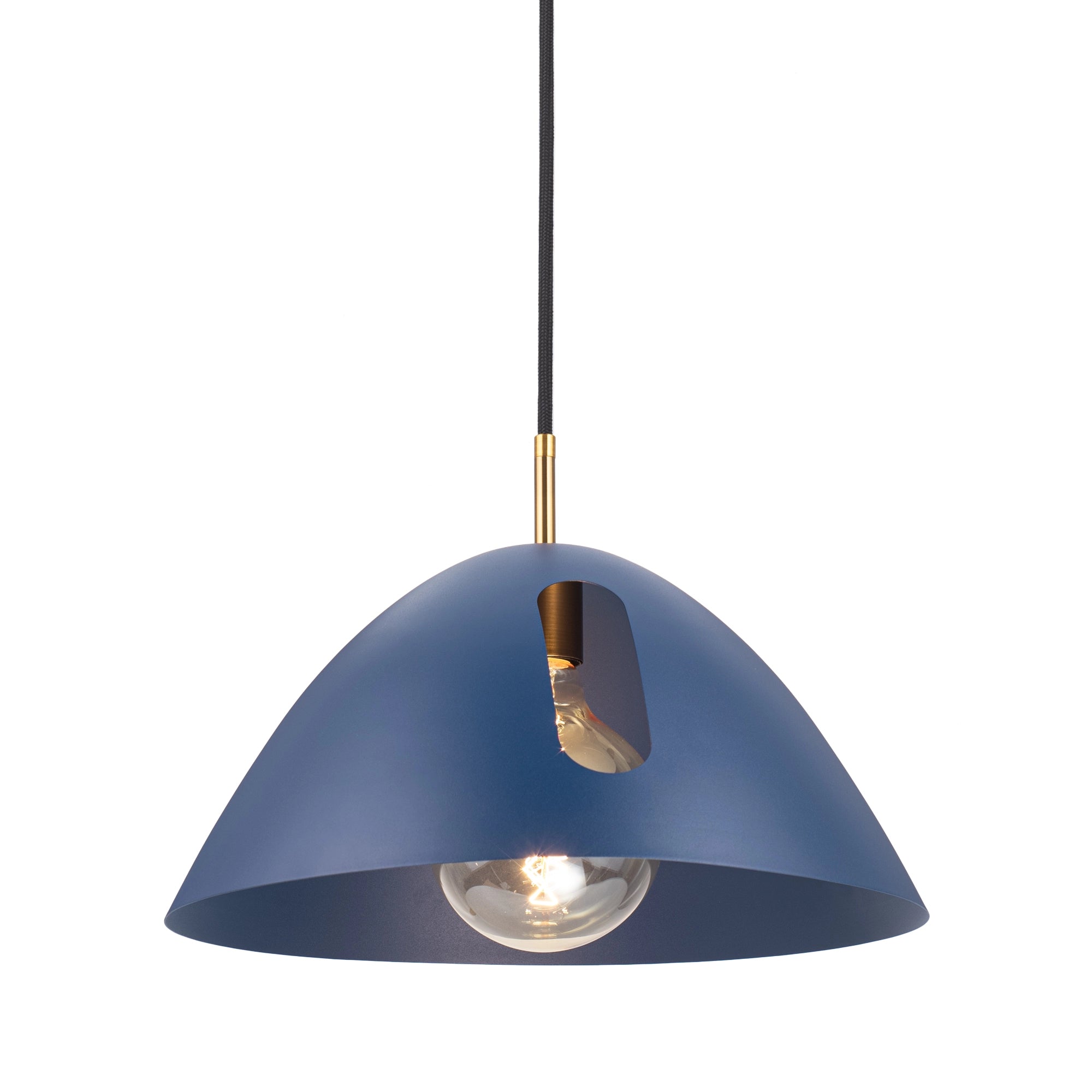 Pendant light with hole, blue mid-century lamp, white modern pendant light, burgundy hanging lamp, black ceiling fixture lamp (5Colors Collection)