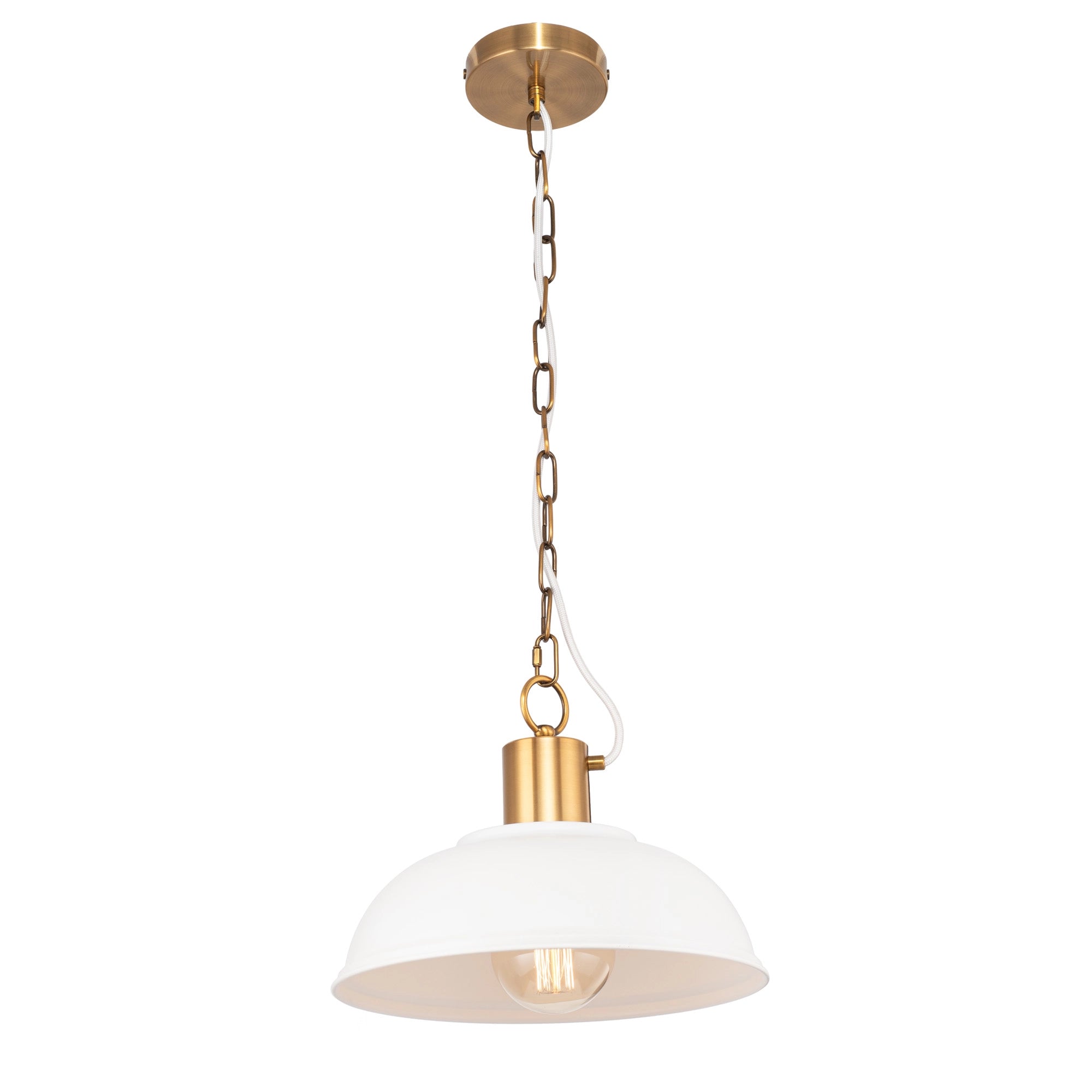 Pendant lamp on a chain "Dome"