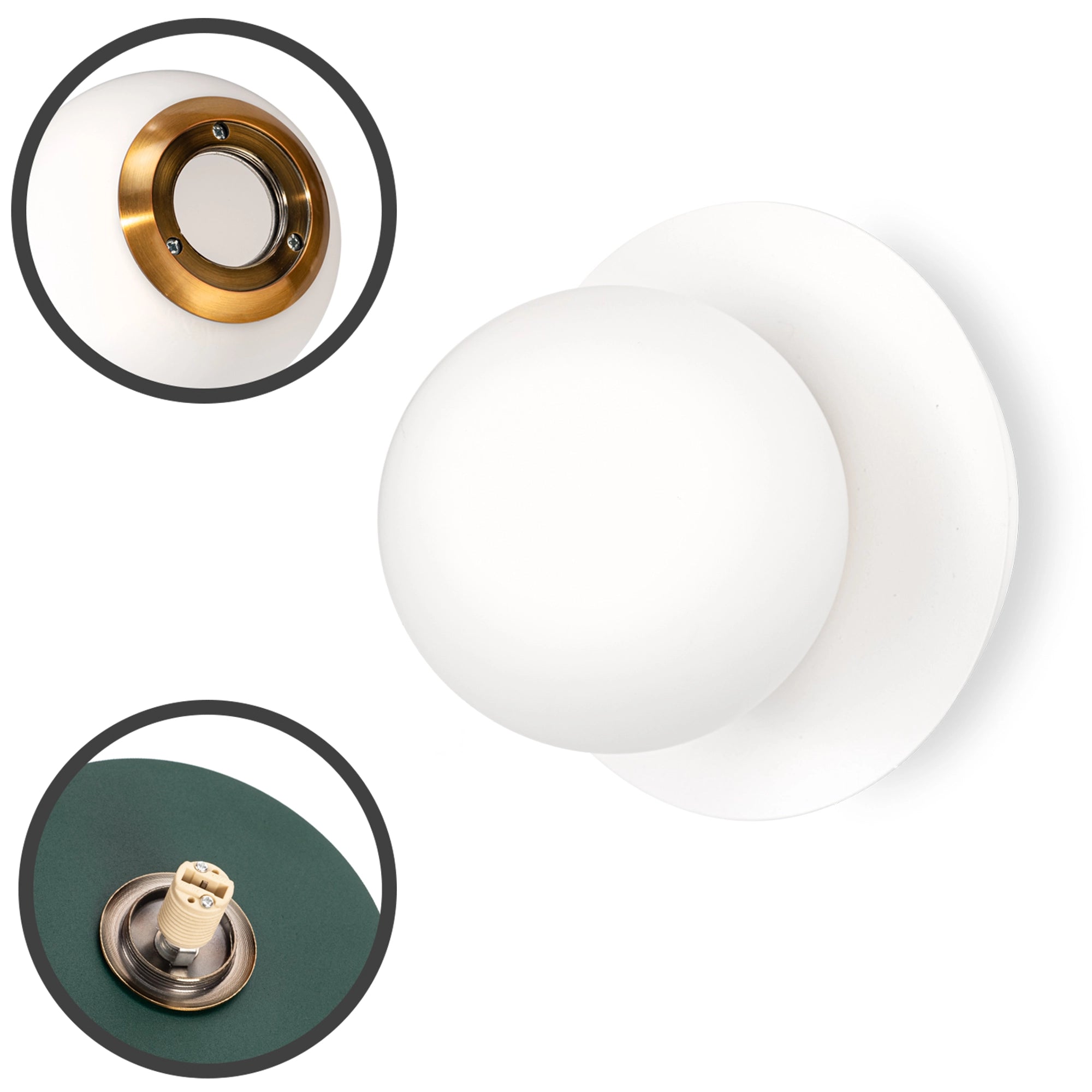 Wall lamp "Pearl BLACK"
