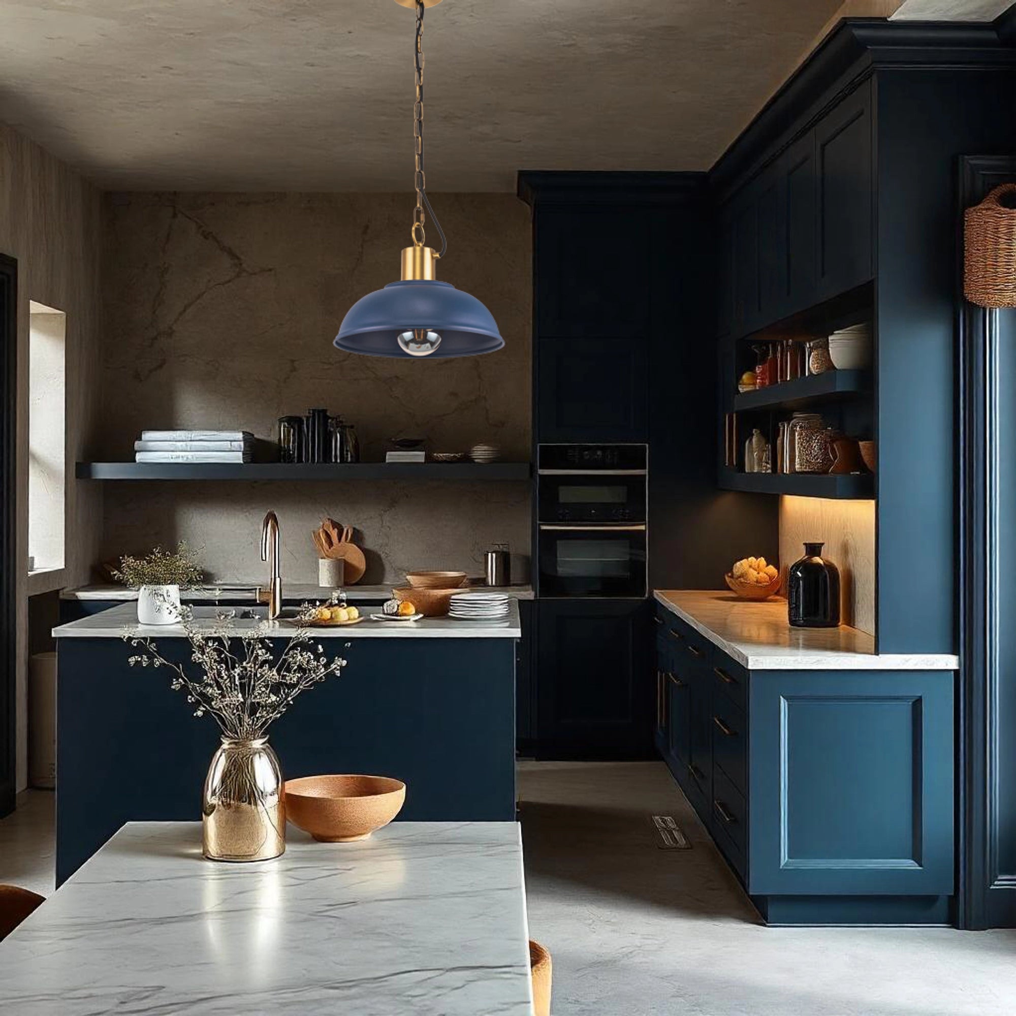 Pendant lamp on a chain "Dome"