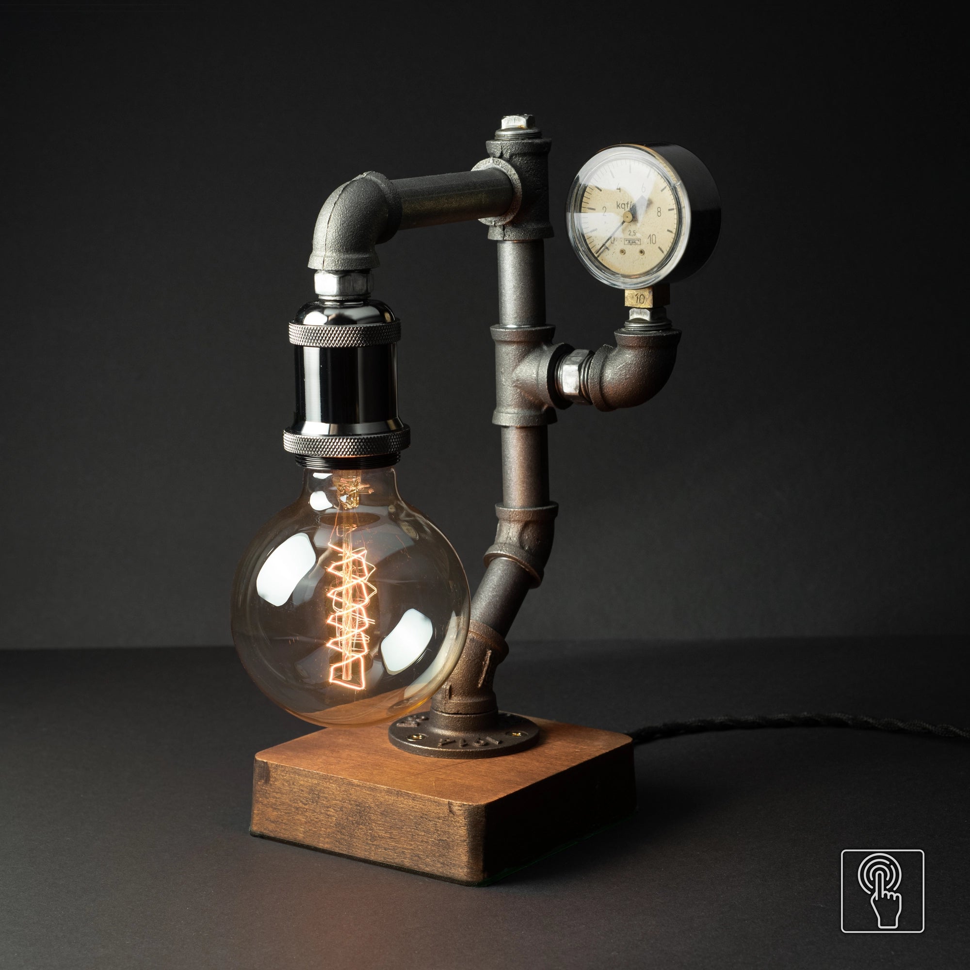 Table lamp InTouch manometer+bulb
