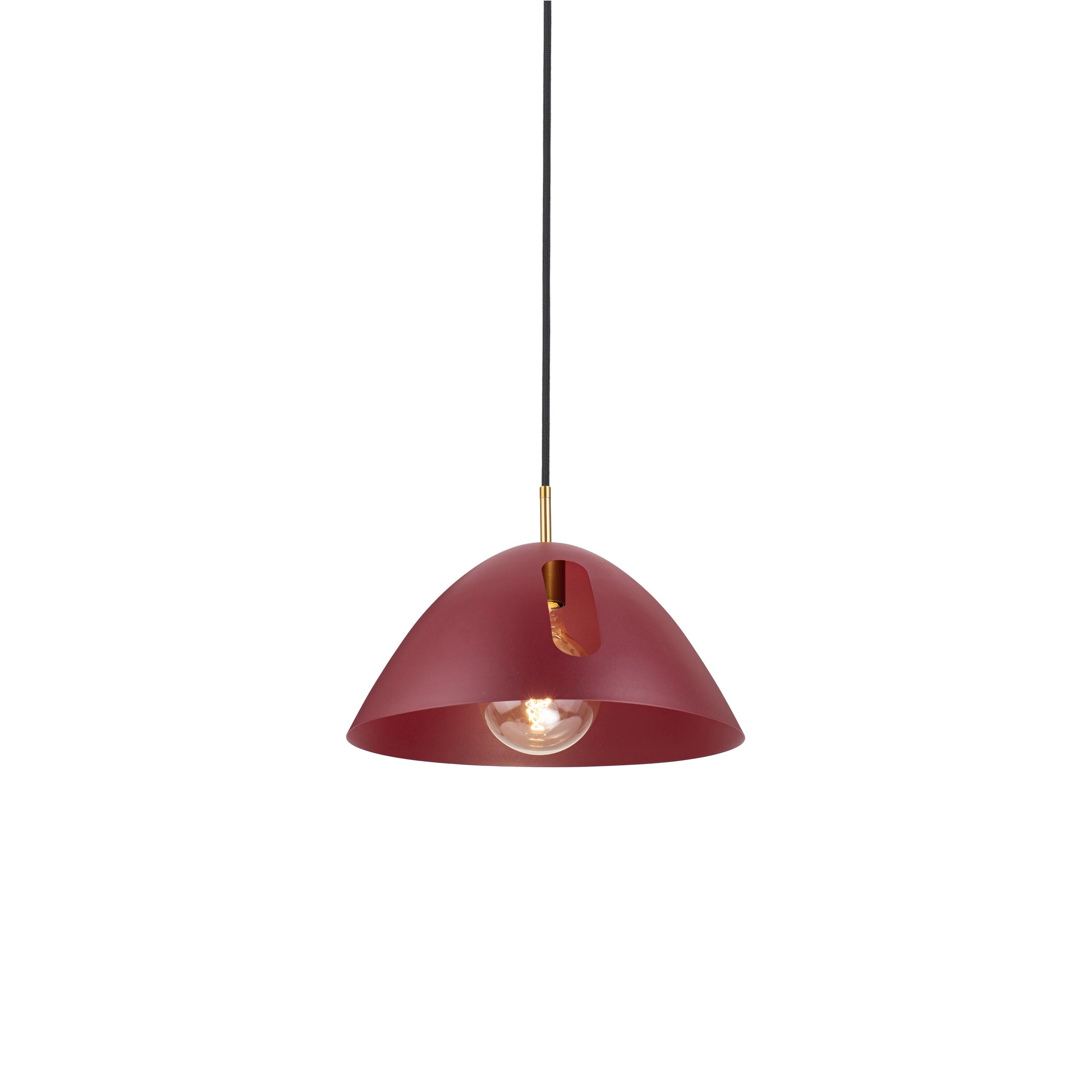 Pendant light with hole, blue mid-century lamp, white modern pendant light, burgundy hanging lamp, black ceiling fixture lamp (5Colors Collection)