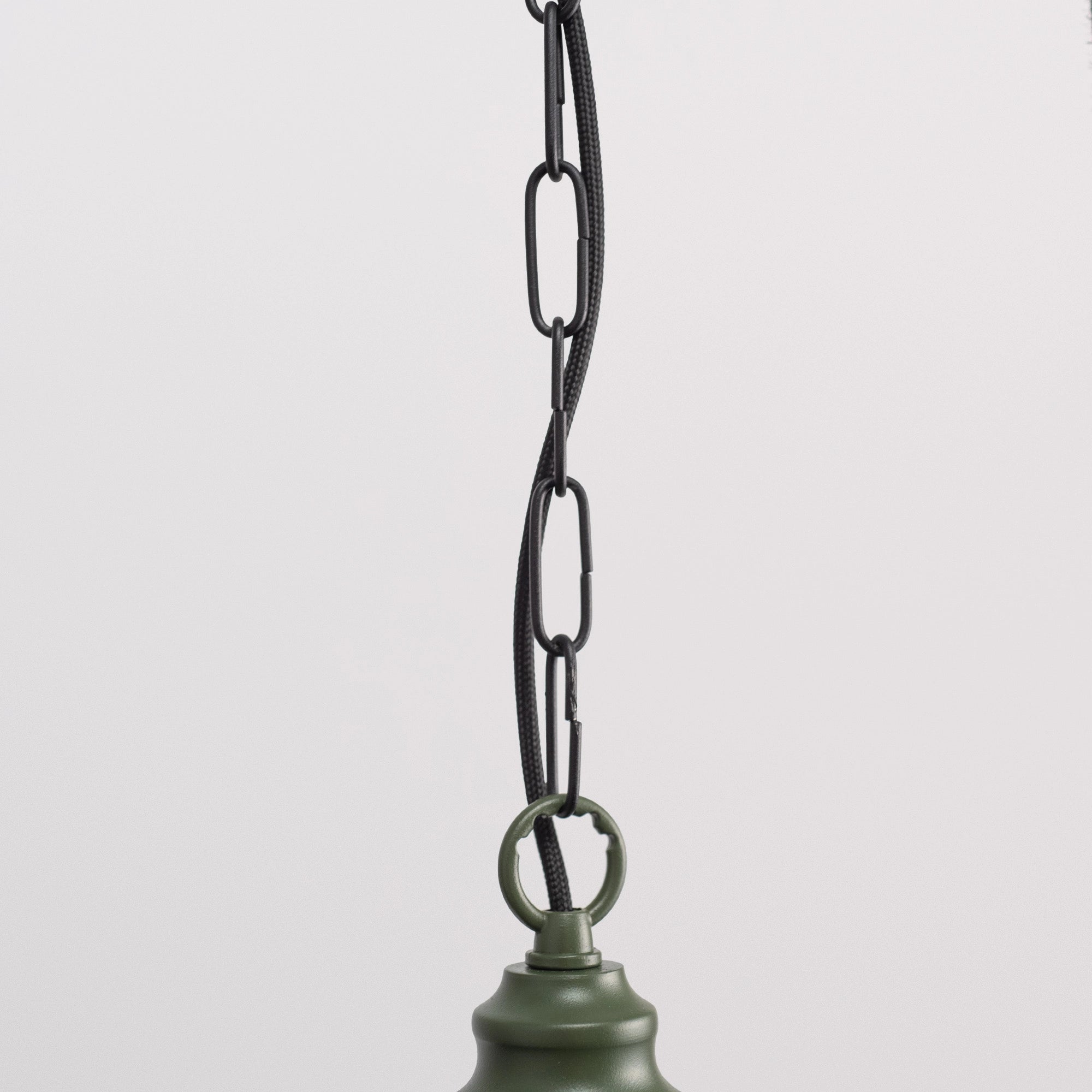 Pendant Light on Chain "Pottery Cage"