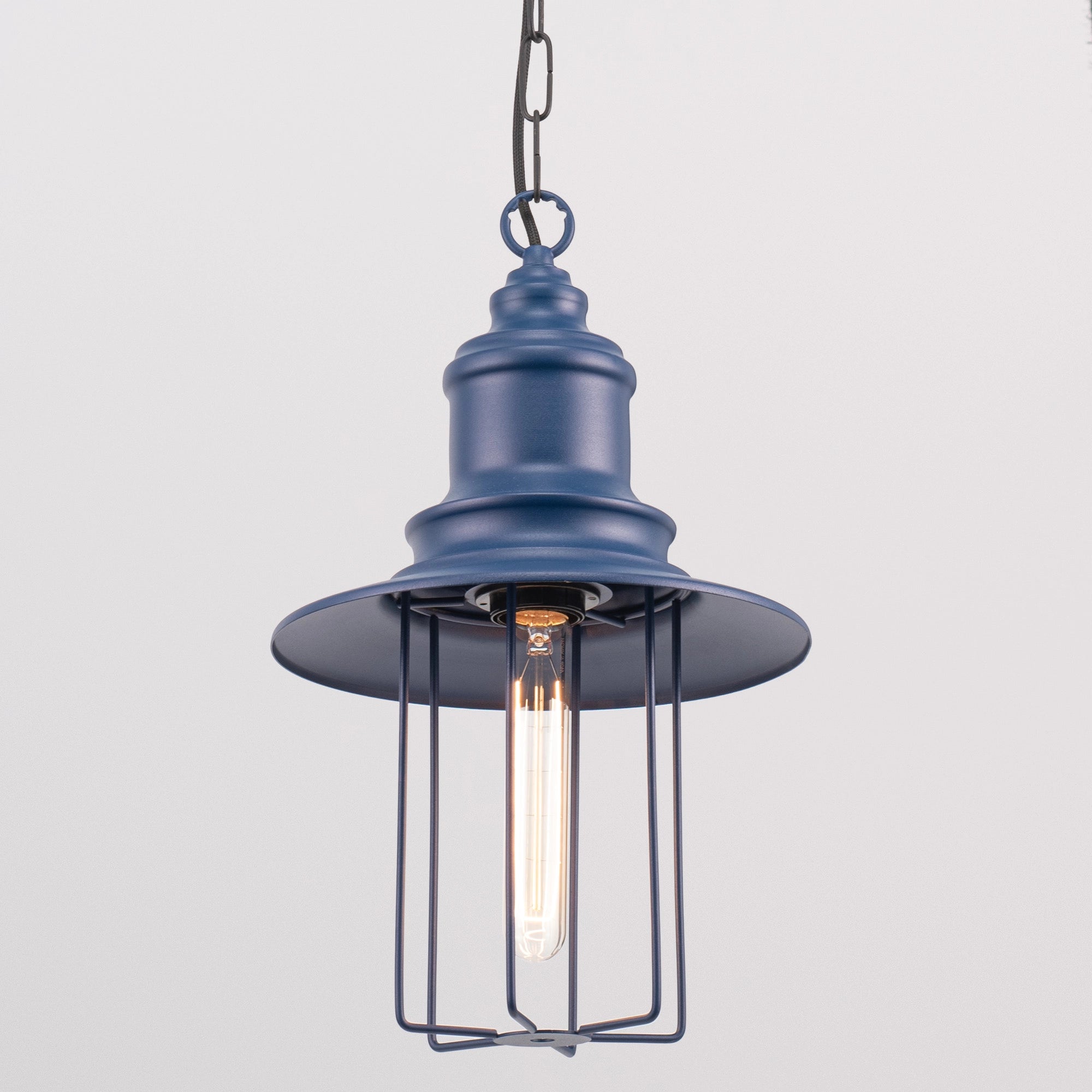 Pendant Light on Chain "Pottery Cage"