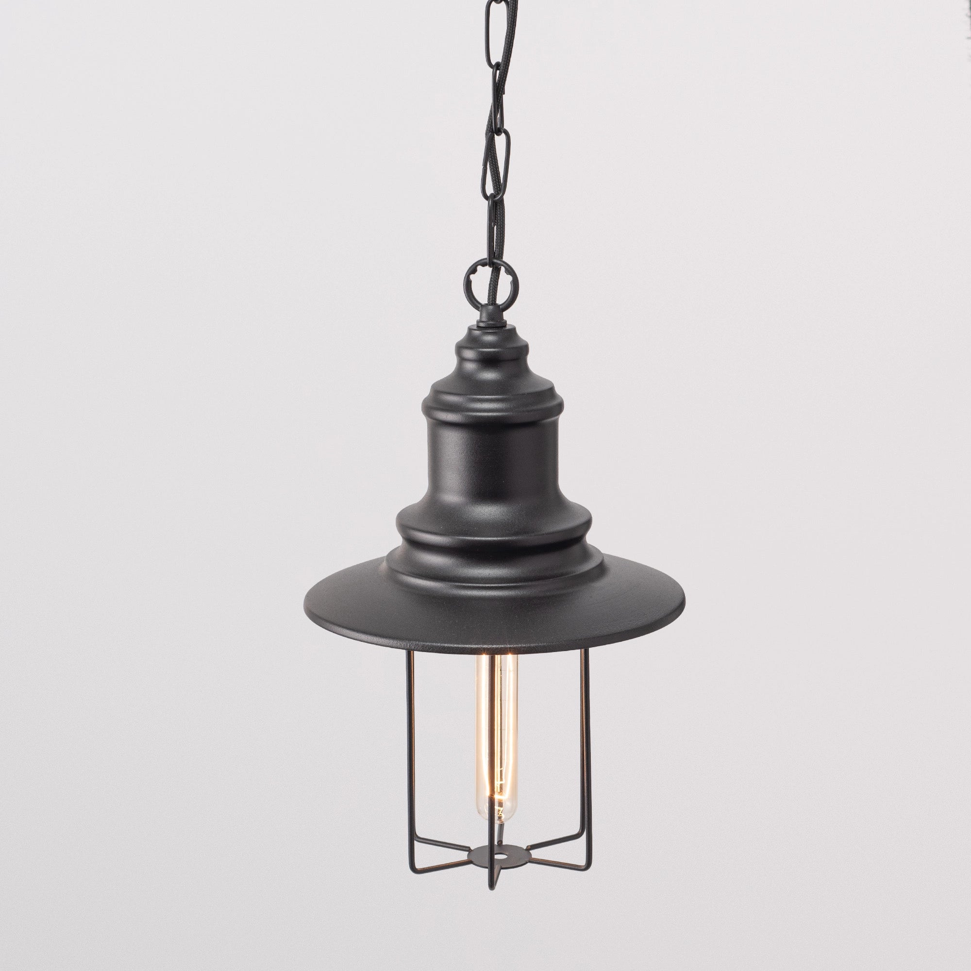 Pendant Light on Chain "Pottery Cage"