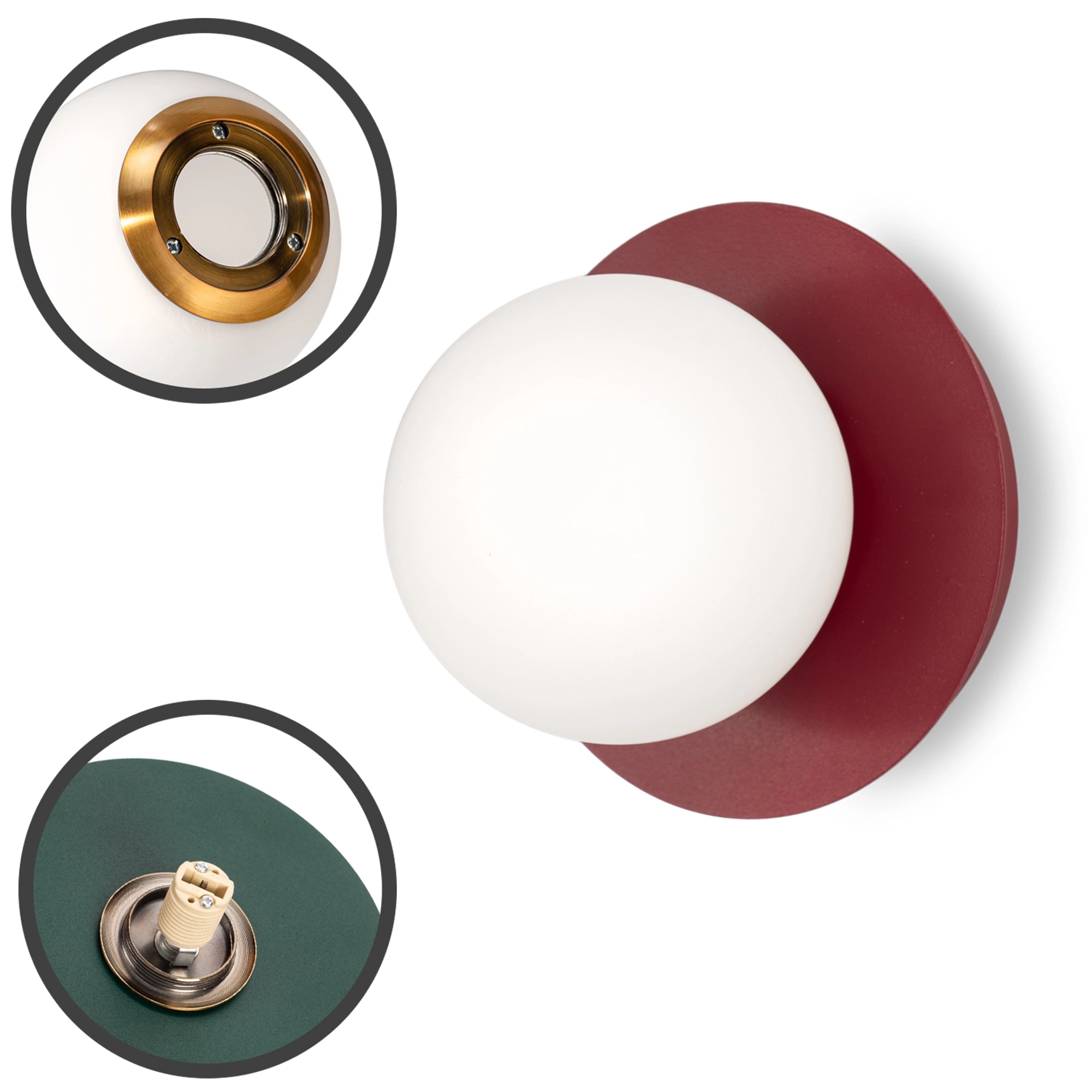 Wall lamp "Pearl BLACK"