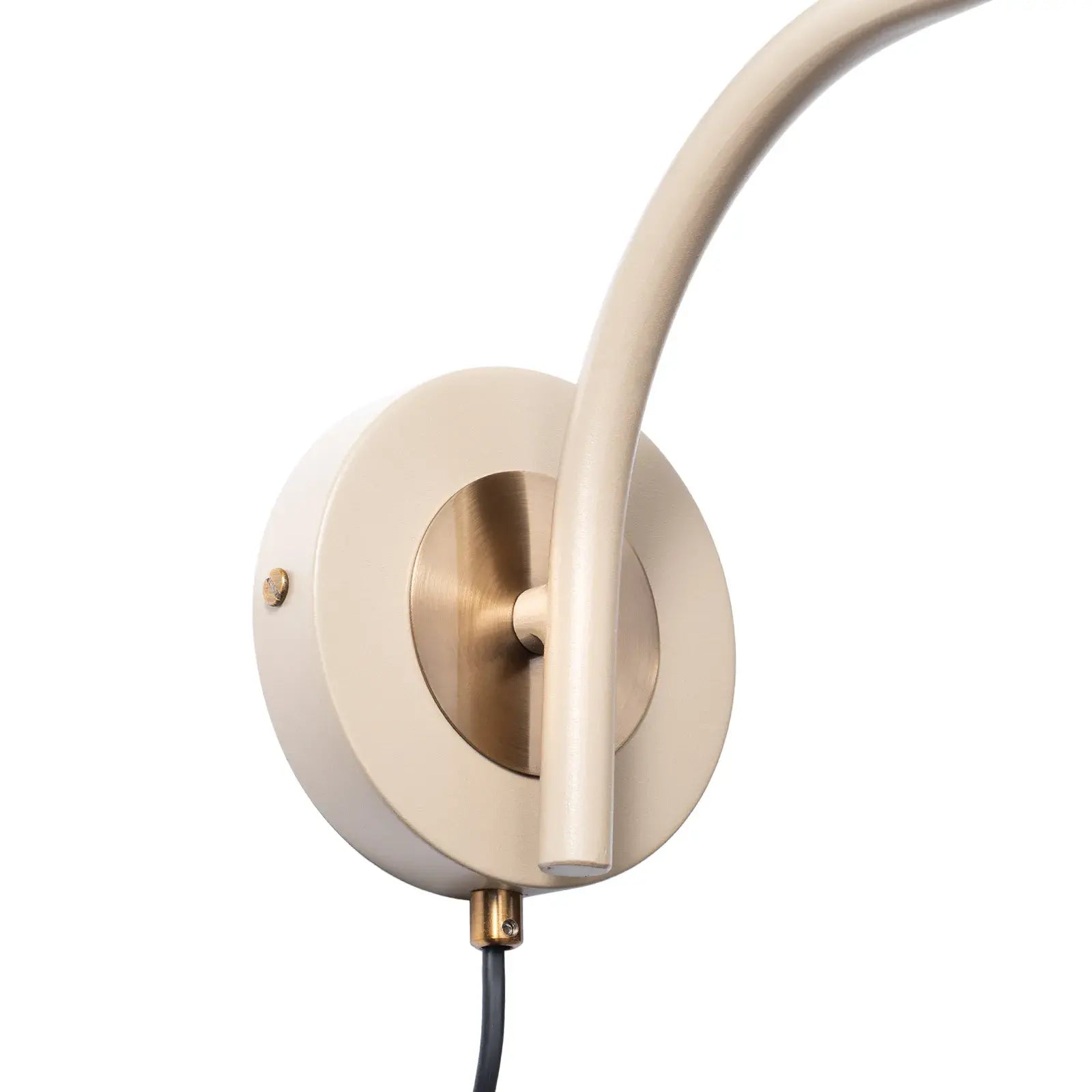 Flush mount wall lamp Gold Peonio beige (Nude Japandi collection)