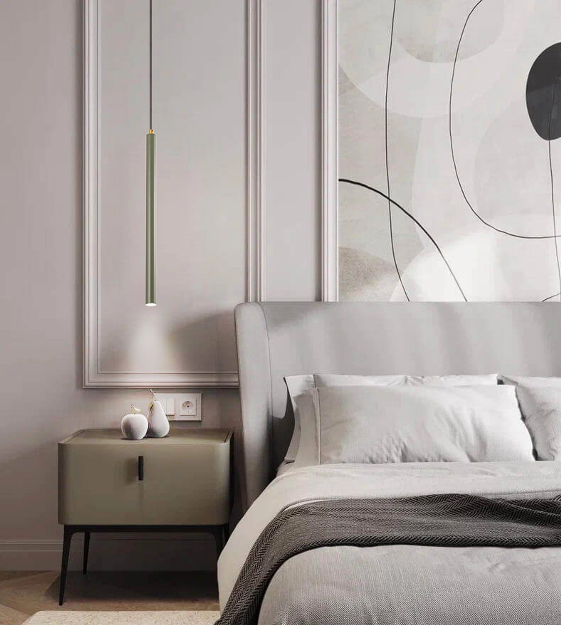 Tube pendant light "Wand"