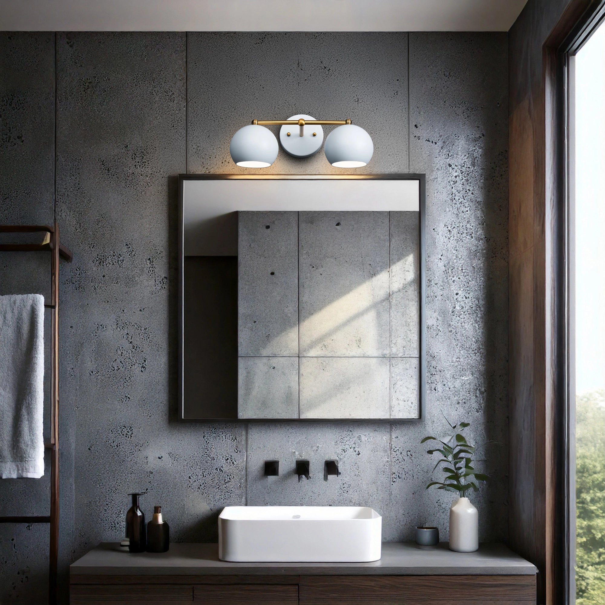 Wall lamp "Double White"