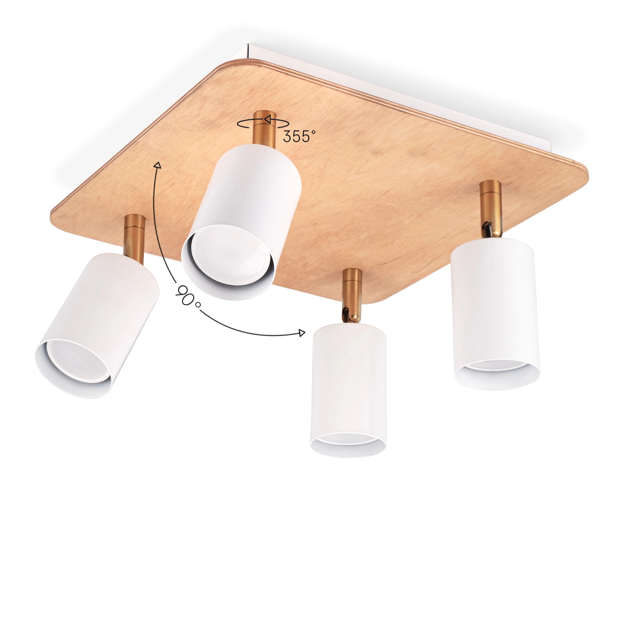 Pendant Lamp "Wood Spot Quattro Grey (Nowowood Line)"