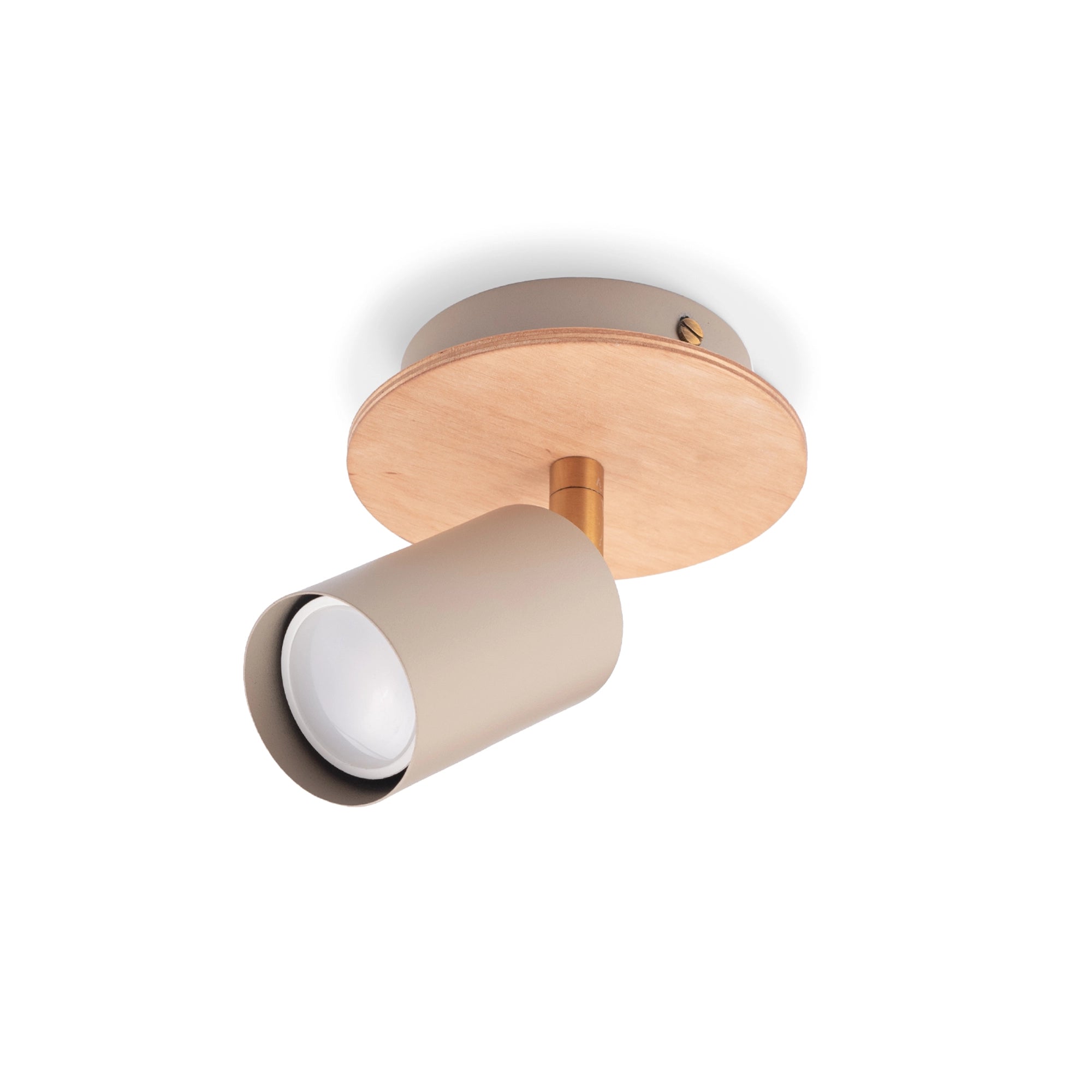 Pendant Lamp "Wood Spot Solo Beige (Nowowood Line)"