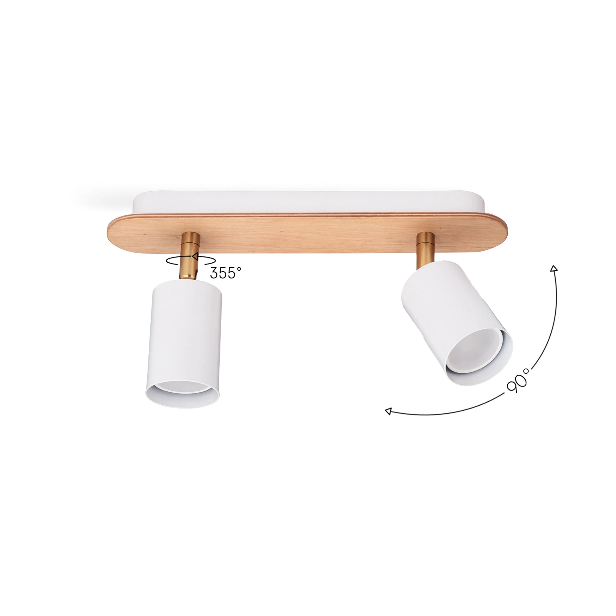 Pendant Lamp "Wood Spot Duo Beige (Nowowood Line)"