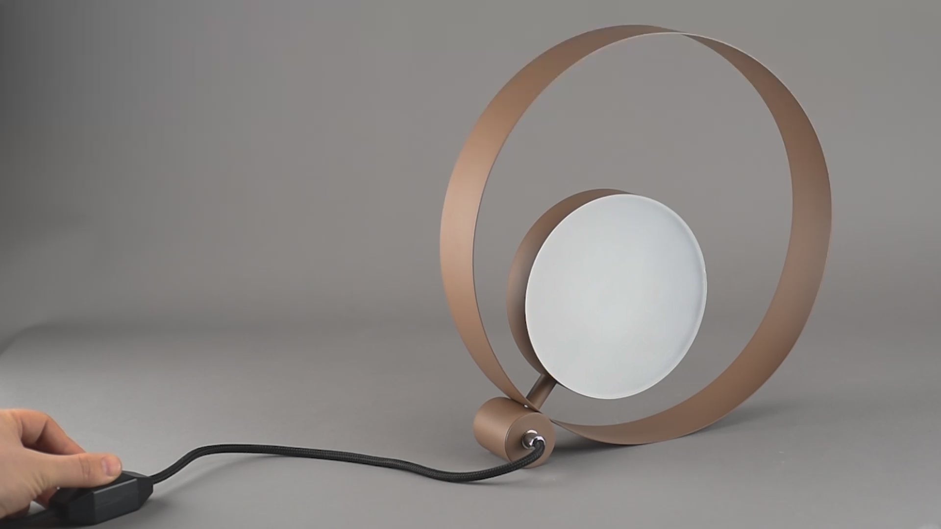 Table lamp with a dimmer switch