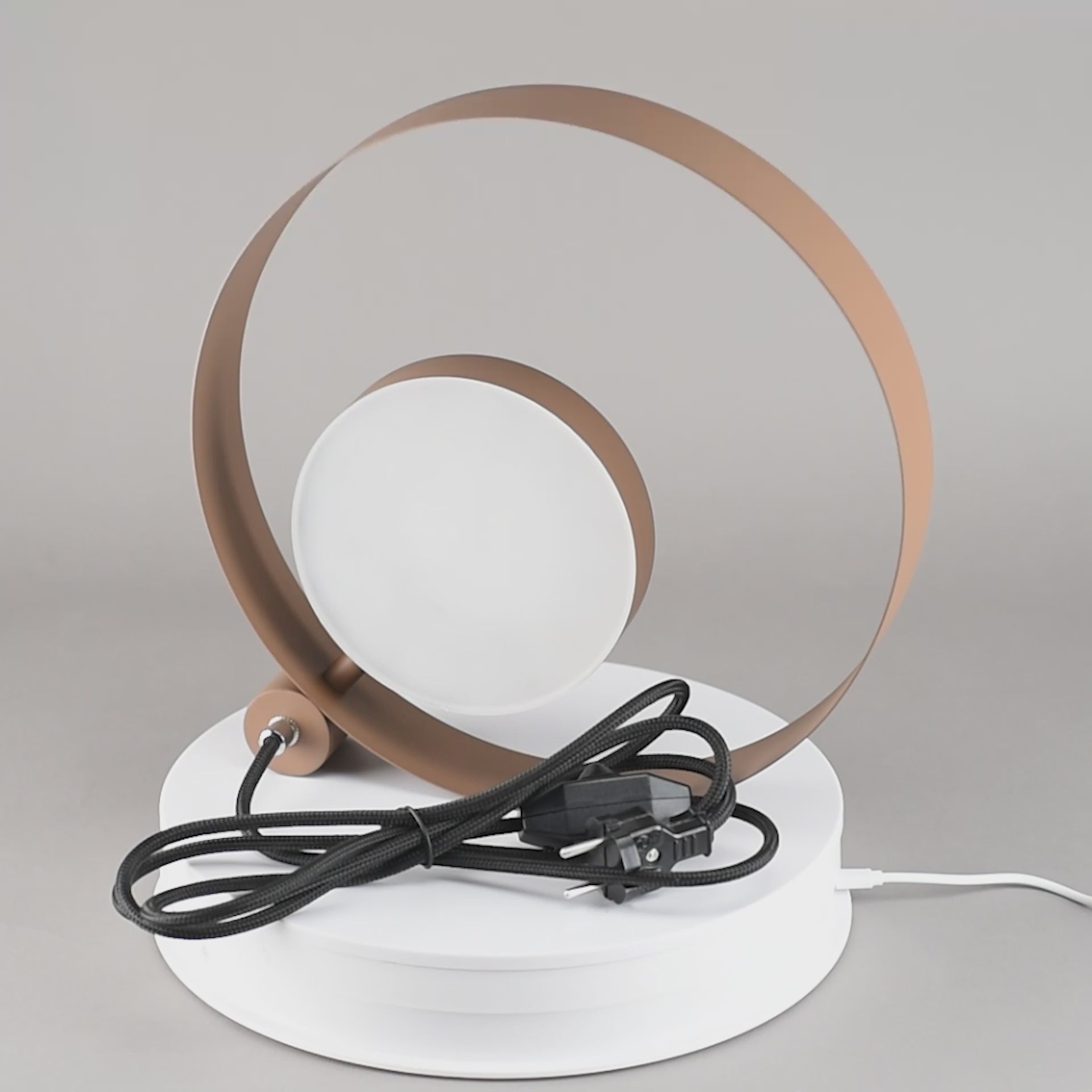 Table lamp with a dimmer switch